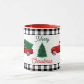 Mug Petit Camion rouge et sapin de Noël (Centre)