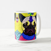 Mug Petit Carlin Puppy Quilt Comme Design (Devant droit)