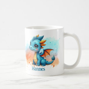 Mug Petit cerf-volant bleu-orange