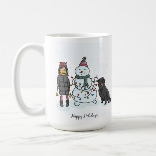 Mug Petit Charme Blanc Noël Cosy Propre (Gauche)