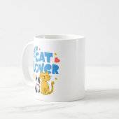 Mug Petit Chat Amoureux Adorable (Devant gauche)