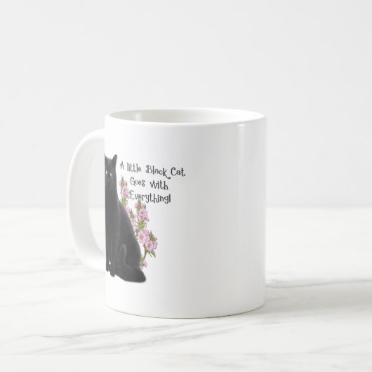 MUG PETIT CHAT NOIR (Devant gauche)