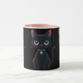 Mug Petit Chat Noir Effrayant (Centre)