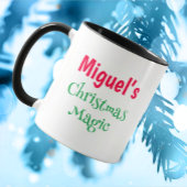 Mug Petit chat personnalisable Père Noël Elf