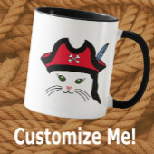 Mug Petit chat Pirate personnalisable