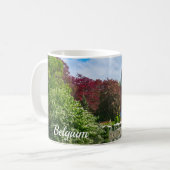 Mug Petit château près du lac à Bruges, Belgique (Devant gauche)