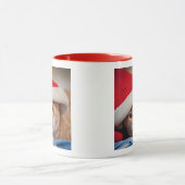 Mug Petit chaton dans le casquette rouge de Noël (Centre)