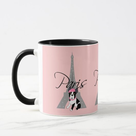 Mug Petit chien à Paris de le (Gauche)