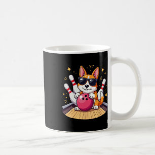Mug Petit Chien Avec Chien Sungles Jouant Au Bowling P
