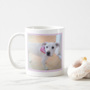 Mug Petit chien avec visage doux Un message photo Text