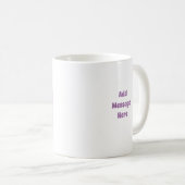 Mug Petit chien avec visage doux Un message photo Text (Devant droit)