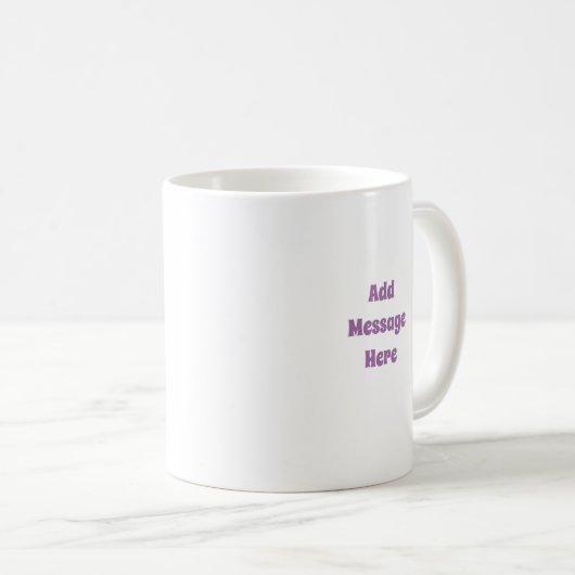 Mug Petit chien avec visage doux Un message photo Text (Devant droit)