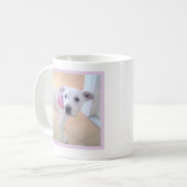 Mug Petit chien avec visage doux Un message photo Text (Devant gauche)