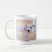 Mug Petit chien avec visage doux Un message photo Text (Gauche)