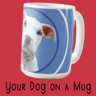 Mug Petit chien de compagnie photo papa grand-mère gra