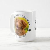 Mug Petit chien grand-mère Personnalisé Animaux de com (Devant gauche)