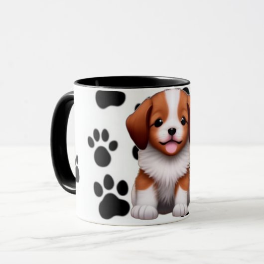 Mug Petit chiot (Devant gauche)
