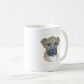 Mug Petit chiot blessé - Sauvée! (Devant droit)