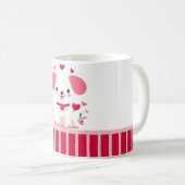 Mug Petit chiot de la Saint-Valentin (Devant droit)