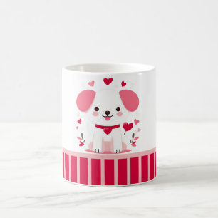 Mug Petit chiot de la Saint-Valentin
