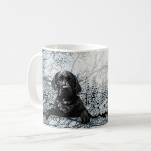 Mug Petit chiot noir Labrador Retriever T-Shirt Thirt 