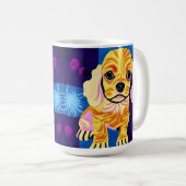 Mug Petit Cocker Spaniel Puppy Quilt Comme Design (Devant droit)
