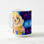 Mug Petit Cocker Spaniel Puppy Quilt Comme Design (Devant gauche)