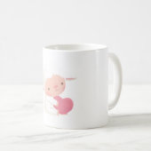 Mug Petit Coeur d'accroupissement de l'agneau (Devant droit)