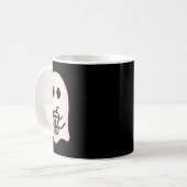 Mug Petit Costume de café glacé fantôme Halloween (Devant gauche)