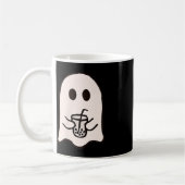 Mug Petit Costume de café glacé fantôme Halloween (Gauche)