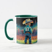 Mug Petit Cowboy à Rodeo clôture Drapeau américain Che (Gauche)