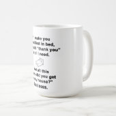 Mug Petit déjeuner au lit (Devant droit)