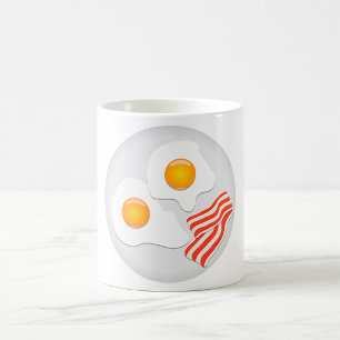 Mug Petit déjeuner aux œufs frits et au bacon