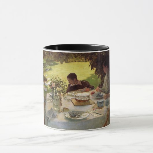 Mug Petit déjeuner dans le jardin (Centre)