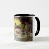 Mug Petit déjeuner dans le jardin (Devant droit)