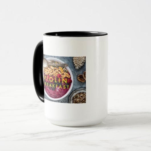 Mug Petit-déjeuner de violon (Devant gauche)