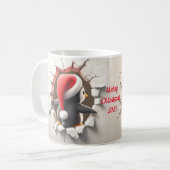 Mug Petit déjeuner en 3D de Noël (Devant gauche)
