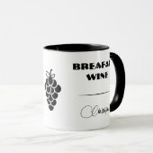 Mug Petit-déjeuner Musique à vin (Devant droit)