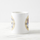 Mug Petit-déjeuner Oeufs de nourriture sur plaque amus (Centre)