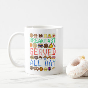 Mug Petit-Déjeuner Servi Toute La Journée Nez Diner Si
