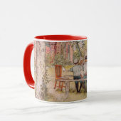 Mug Petit-déjeuner sous le big Birch par Carl Larsson (Devant gauche)