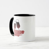 Mug Petit-déjeuner Vin Drôle Cuite Noire et Rouge Cita (Devant gauche)