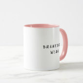 Mug Petit-déjeuner Vin Drôle Cute Trendy Citation Café (Devant droit)