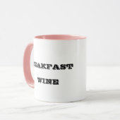Mug Petit déjeuner vin drôle mignon tendance mignon ta (Devant gauche)
