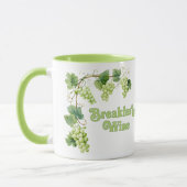 Mug Petit-déjeuner Vin drôle tendance (Gauche)