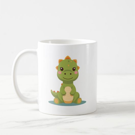 Mug petit dinosaure mignon (Gauche)