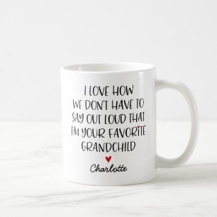 Mug Petit-enfant favori personnalisé