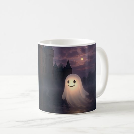 Mug Petit fantôme gentille se promène (Devant droit)