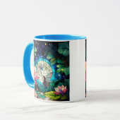 Mug Petit Fée en Vitrail avec Libellule (Devant gauche)