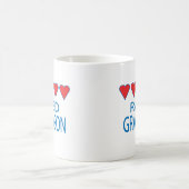Mug Petit-fils au cœur Quintuple (Centre)
